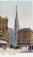 Austria - Vienna (Wien) - Stephansplatz [from Paul Kaspar, Viennese Artist, Painting] CPA Postcard - Stephansplatz