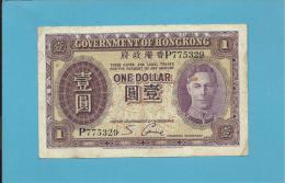 HONG KONG - 1 DOLLAR - ND ( 1936 ) - P 312 - KING GEORGE VI - 2 Scans - Hongkong