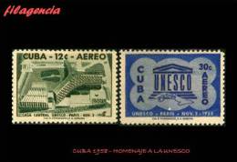 CUBA MINT. 1958-11 INAUGURACIÓN DEL PALACIO DE LA UNESCO - Neufs