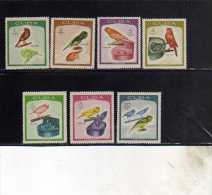 CUBA 1968 FAUNA BIRDS UCCELLI OISEAUX COMPLETE SET SERIE COMPLETA MNH - Unused Stamps