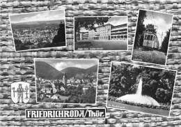 BG114 Friedrichroda Thur Multi Views Train Chemin A Fer   CPSM 14x9.5cm Germany - Friedrichroda