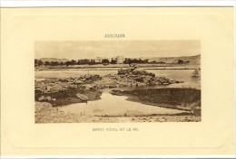 Carte Postale Ancienne Egypte - Assouan. Savoy Hôtel Et Le Nil - Asuán