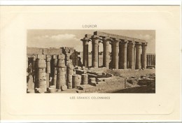 Carte Postale Ancienne Egypte -  Louxor. Les Grandes Colonnades - Louxor