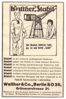 Original Werbung - 1925 - Walther Stabil Baukasten , Walther & Co In Berlin , Spielzeug !!! - Sonstige & Ohne Zuordnung