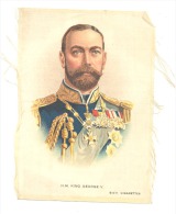 B.D.V. Cigarettes - Portrait Imprimé  Soie Ou Tissu Satiné ( 11 X 16 Cm) - H.M. King GEORGE V- UK / GB - Autres & Non Classés