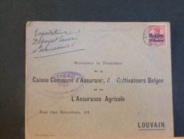 B/4599   LETTRE DE ECAUSSINES    CENSURE  BRUSSEL - Autres & Non Classés