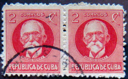 CUBA 1917 2c Maximo Gomez USED PAIR - Usati