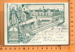 ALTÖTTING: Gruss Vom St. Franziskushausein, Litho Multi Vues, - Altoetting