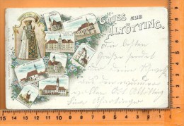 ALTÖTTING: Gruss, Litho Multi Vues, - Altoetting