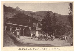 Original Zeitungsausschnitt - 1925 - Schule In Noisetier / Grimentz , Val D'Anniviers , Wallis !!! - Grimentz