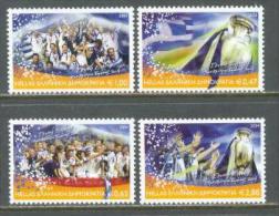 2004 GREECE EUROPEAN FOOTBALL CHAMPIONS MICHEL: 2230-2233 MNH ** - Unused Stamps
