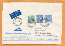 Finland 1962 Cover Mailed To USA - Cartas & Documentos