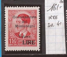 1942  ITALIA OCCUPAZIONE MONTENEGRO CRNA GORA OVERPRINT SCHWARZ BLACK   NEVER  HINGED - Montenegro