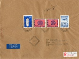 Finland 1969 Air Mail Cover Mailed Registered To USA - Storia Postale