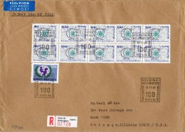 Finland 1969 Air Mail Cover Mailed Registered To USA - Cartas & Documentos