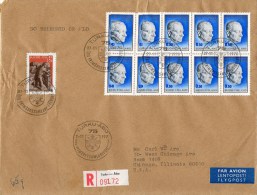 Finland 1969 Air Mail Cover Mailed Registered To USA - Briefe U. Dokumente