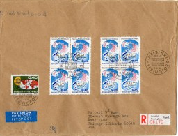 Finland 1970 Air Mail Cover Mailed Registered To USA - Briefe U. Dokumente