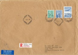 Finland 1970 Air Mail Cover Mailed Registered To USA - Cartas & Documentos
