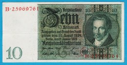 DEUTSCHES REICH 10 REICHSMARK 22.01.1929  Letter G # B.25969761  P#180a - 10 Mark