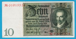 DEUTSCHES REICH 10 REICHSMARK 22.01.1929   Letter K  Serial#  M 31015524 P#180a - 10 Mark