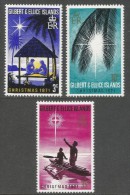 Gilbert And Ellis Islands. 1971 Christmas. MH Complete Set. SG 190-192 - Isole Gilbert Ed Ellice (...-1979)