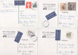 4 Postkarte Germany-  / BULGARIA ,Bulgarie  1992-travel - Postkarten - Gebraucht