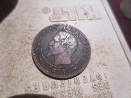 2 Centimes NAPOLEON III - 1853 B TTB+  VOIR PHOTOS - 2 Centimes