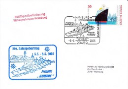 Fregat, Fregate Hamburg, "Graf Von Spee", Scheepspost, Ship Post - Maritime