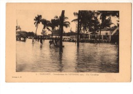AFRIQUE---DAHOMEY---inondations Du COTONOU 1925--un Carrefour--voir 2 Scans - Dahomey
