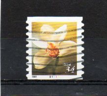 ETATS-UNIS    34 C      2001    Y&T: 3154     N° De  Roulette B1111   Oblitéré - Coils & Coil Singles