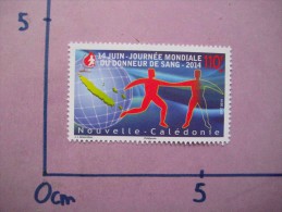 Nouvelle CALEDONIE FRANCE 2014 DONNEURS DU SANG 1 TIMBRE NEUF N. CALEDONIA HEALTH BLOOD MNH - Nuovi