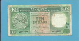 HONG KONG - 10 DOLLARS - 1986 - P 191.a - 2 Scans - Hongkong