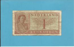 NETHERLANDS - 1 GULDEN - 08.08.1949 - Pick 72 - Queen Juliana - 2 Scans - 1 Gulden