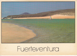 España--Fuerteventura--1989--Playas De Jandia--Fechador-Vezia--a, Cassarasle, Suiza--"RARO SELLOS MIXTOS 2 PAISES" - Fuerteventura