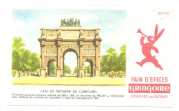 Buvard Gringoire Pithiviers En Gatinais Pain D´Epices L´Arc De Triomphe Du Carrousel - Pan De Especias