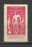 341A -INTERESANTE VIÑETA 1942 PRISIONEROS DE GUERRA CRUZ ROJA FRANCIA.COMITÉ CENTRAL DE ASISTENCIA DE PRISIONEROS - Croce Rossa