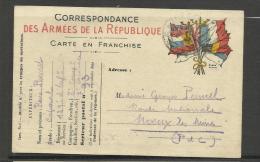 Guerre 14/18 Entier Postal Drapeaux  (2 Scans ) 13 - WO1