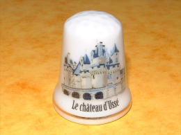 Dé A Coudre En Porcelaine Le Château D'Ussé - E22 - Ditali Da Cucito