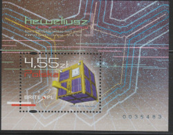 O) 2013 POLAND, SATELLITE HEVELIUS, SCIENTIFIC, SOUVENIR MNH - Unused Stamps
