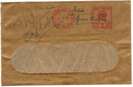 INDIA - 1951 - Cover Of Imperial Bank Of India 1921 - Red Cancel - Viaggiata Da Madras - Covers & Documents