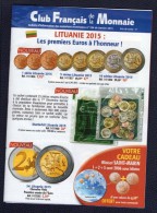 Catalogue Club Français De La Monnaie Janvier 2015 N° 184 - Francés