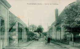 CPA PONTVALLAIN , Quartier Du Pontmichon - Pontvallain