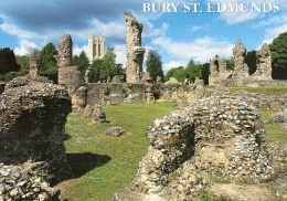 Postcard - Bury St. Edmunds Abbey Ruins, Suffolk. 2-31-08-07 - Unclassified