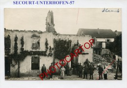 SECOURT-UNTERHOFEN-CARTE PHOTO Allemande-Guerre-14-18-1W K-FRANCE-57- - Autres & Non Classés
