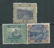 Sarre Occupation Française N° 53 + 55 / 56  X  Les 3 Valeurs Trace  Charnière Sinon TB - Unused Stamps