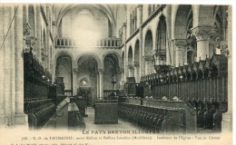 CPA 56 N.D. DE THYMADEUC ENTRE ROHAN ET BREHAN LOUDEAC INTERIEUR DE L EGLISE VUE DU CHOEUR - Autres & Non Classés