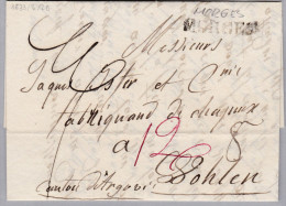 Heimat VD MORGES 1833-03-18 Vorphila Brief Mit Inhalt Nach Wohlen - ...-1845 Prephilately