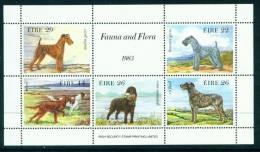 IRELAND  -  1983  Dogs  Miniature Sheet  Unmounted Mint - Unused Stamps