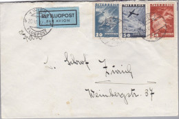 Österreich WIEN 1937-07-20 Flugpost Brief Nach Zürich - Other & Unclassified