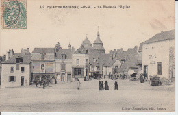 Delcampe - CHATEAUGIRON - La Place De L'église   PRIX FIXE - Châteaugiron